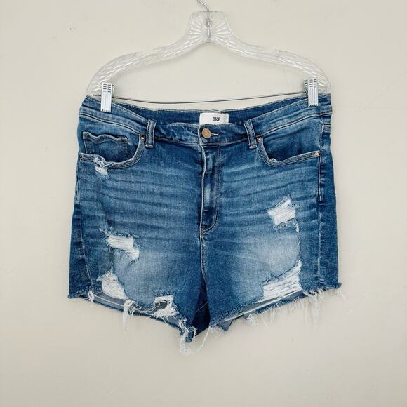 BKE Parker High Rise Cut Off Jean Shorts Women’s Size 34 - Picture 1 of 8